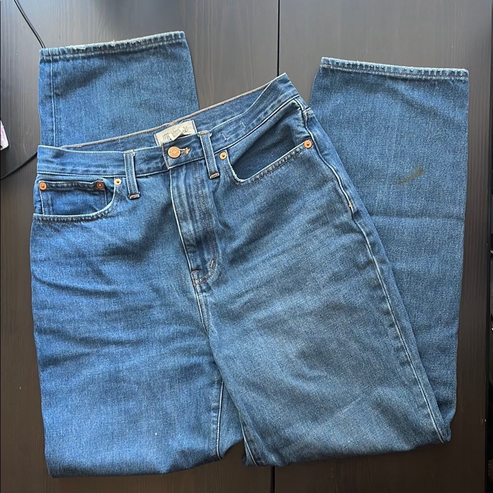 MADEWELL Baggy Straight Blue Denim Jeans 27